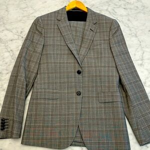 Paul Smith Light Grey Windowpane Suit - Size 36